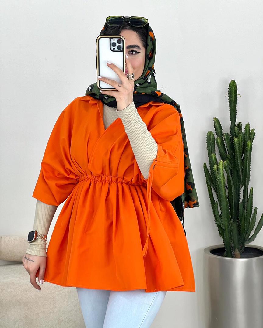 مانتو كمركش آستين گت كد 3392 - Image 4