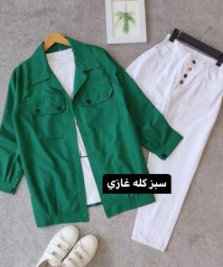 Alternative view of مانتو كتي دو جيب كد 1224