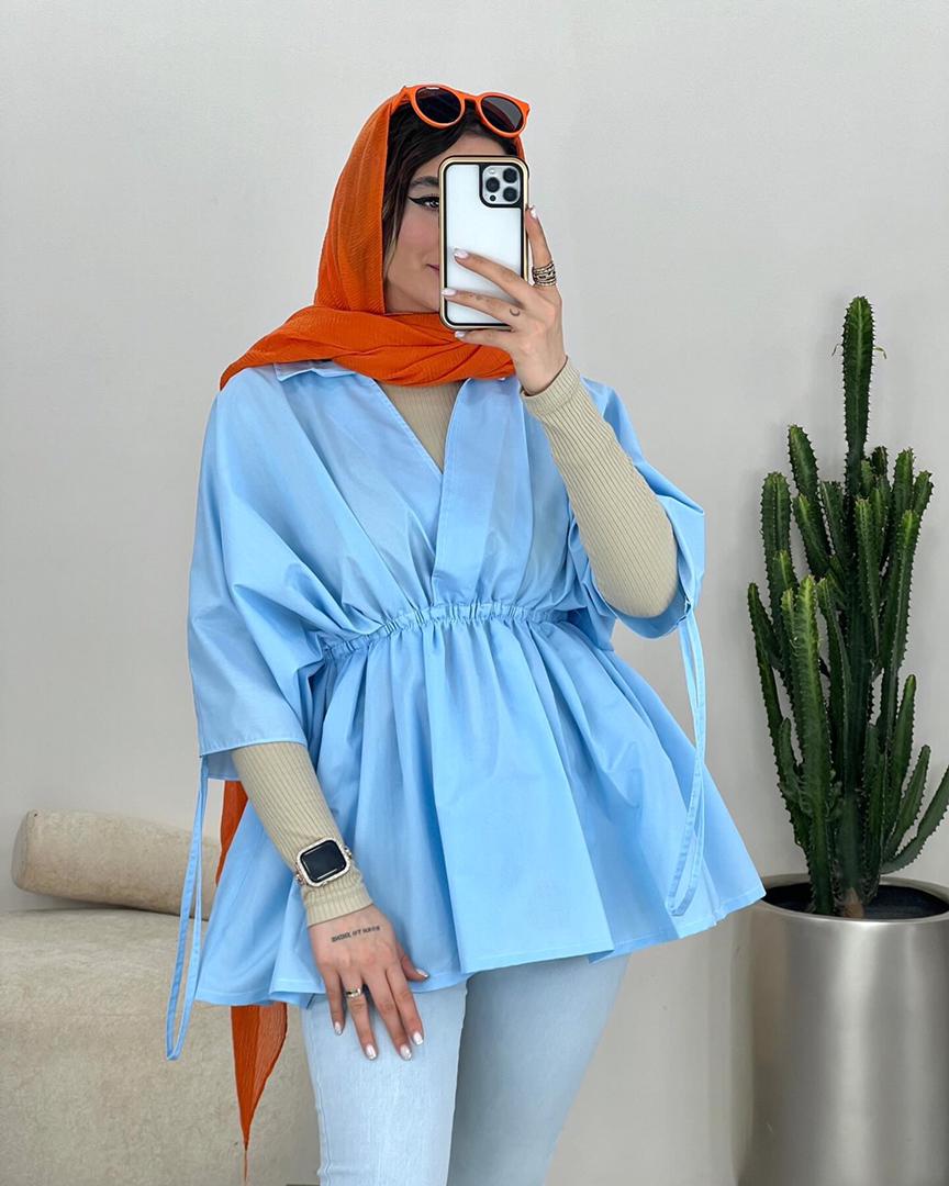 مانتو كمركش آستين گت كد 3392 - Image 9