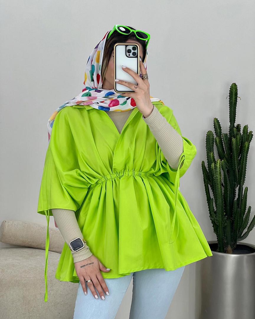 مانتو كمركش آستين گت كد 3392 - Image 5