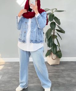 کت جین کوتاه ترند H كد 61847