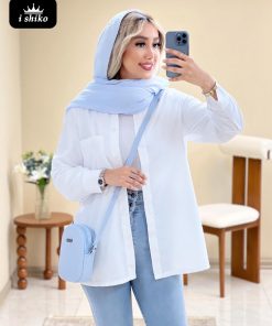 شومیز یقه مردانه کد 16646