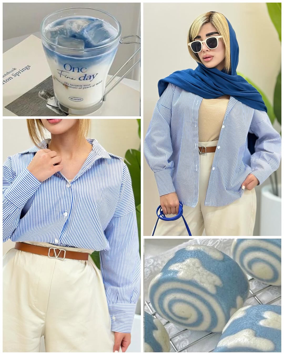 شومیز راه راه پینترستی كد 81468 - Image 6
