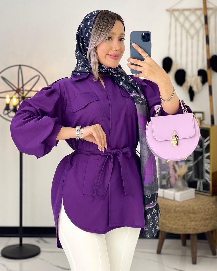مانتو چهار جيب كد 846246 - Image 15
