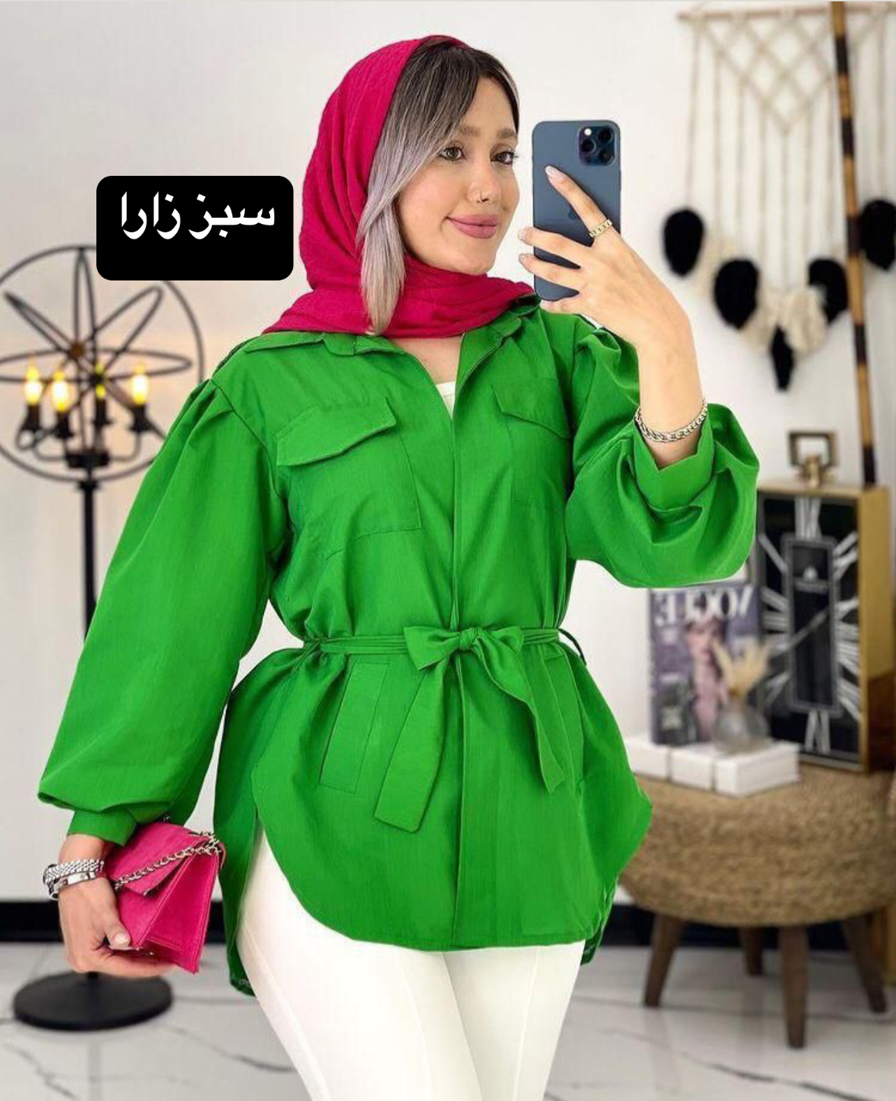 مانتو چهار جيب كد 846246 - Image 13