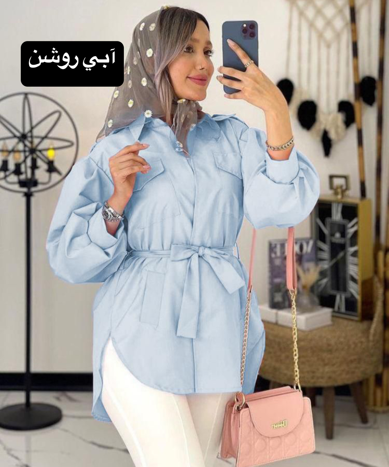 مانتو چهار جيب كد 846246 - Image 8