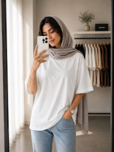 تيشرت بيسيك پرطرفدار نورا كد 4163