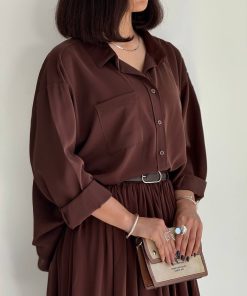 شوميز اِلنا تك جيب كد 13846