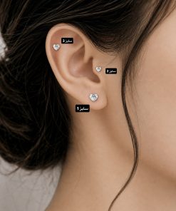 پیرسینگ میخی قلب کد 66150