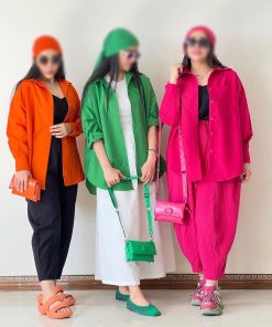 Alternative view of مانتو اسپرت تك جيب پوپلين كد 1526