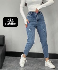 شلوار مام آبي كد 1503